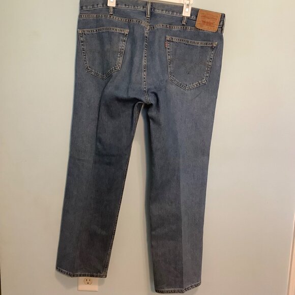 Levi’s 505 Men’s Straight Fit Blue Jeans 40x29 Classic Denim, GUC, Vintage Wash - Picture 9 of 12